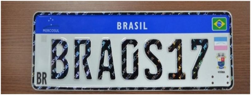 Nova placa MERCOSUL: Implantação iniciou no último dia 10 em todo o Espírito Santo.